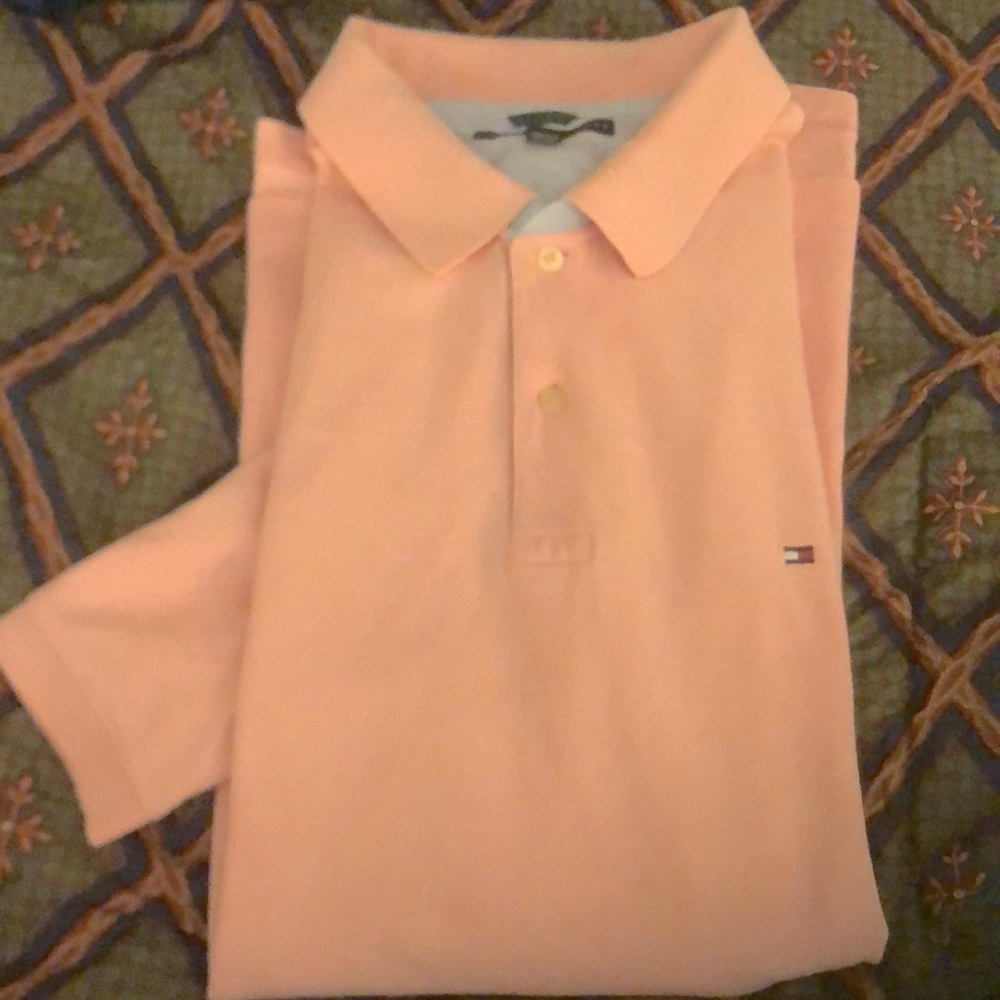 XXL Tommy Hilfiger pink polo shirt Men’s